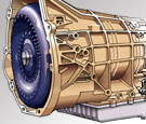 Automotive technical illustration of automatic transmission=